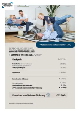 3-Zimmer-Wohnung kaufen in Salzburg-Umgebung – 75 m², € 437.350 – Bild 4 von 4