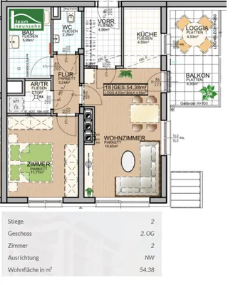 2-Zimmer-Wohnung mieten in Bruck an der Leitha – 54,38 m², € 895 – Bild 21 von 21