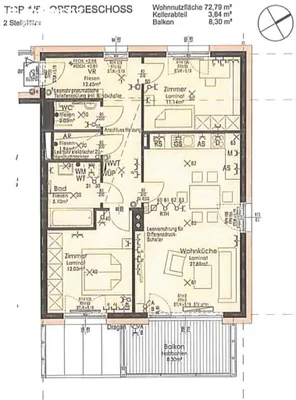 3-Zimmer-Wohnung mieten in Melk – 72,79 m², € 850 – Bild 4 von 4