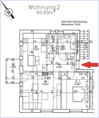 2-Zimmer-Wohnung mieten in Südoststeiermark – 60,6 m², € 763 – Bild 10 von 21