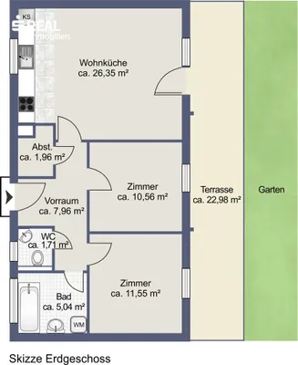 2-Zimmer-Wohnung kaufen in Mistelbach – 64 m², € 312.000 – Bild 12 von 13