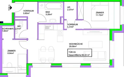 3-Zimmer-Wohnung kaufen in Wien – 69,22 m², € 315.102 – Bild 19 von 19