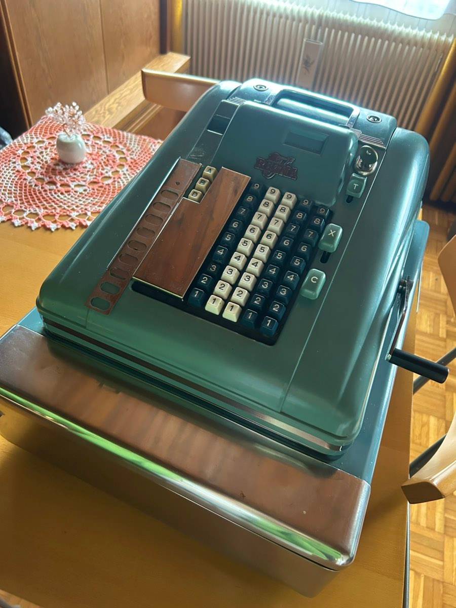 Antike Anker Registrierkasse / Ladenkasse um 1950 - Tolle Vintage-Deko für Bastler
