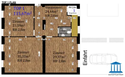 4-Zimmer-Gewerbeimmobilie mieten in Wiener Neustadt – 116 m², € 1.215 – Bild 15 von 18