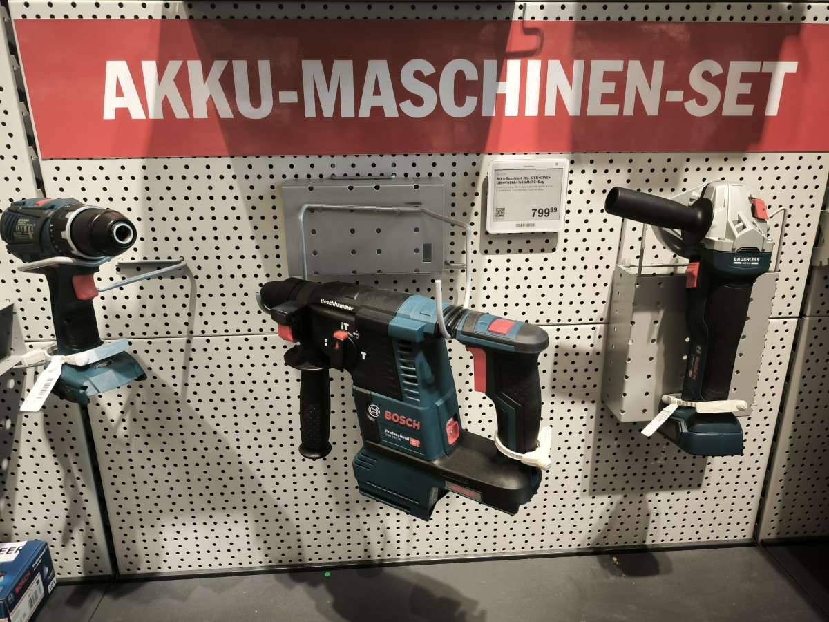 BOSCH Professional Akku-Spezialset 3tlg. GSB+GWS+ GBH+1x8Ah+1x4,0Ah PC+Bag