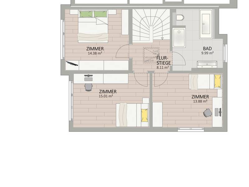 1220, Bussongasse, In Esslinger Grünlage nahe U2, Doppelhaus - Widok 3