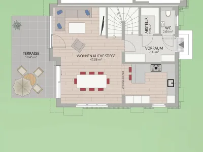 5-Zimmer-Haus kaufen in Wien – 118,94 m², € 849.900 – Bild 2 von 6