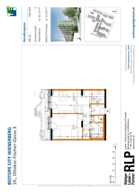 Geräumige 2-Zimmer-Wohnung im 10.OG. – Bild 2