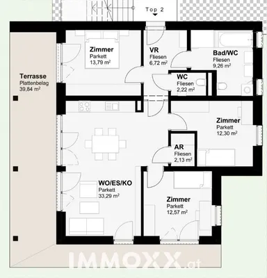 4-Zimmer-Wohnung kaufen in Graz – 92,89 m², € 599.500 – Bild 6 von 6