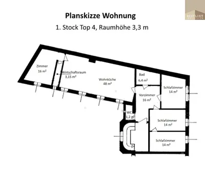 5-Zimmer-Wohnung kaufen in Baden – 130,79 m², € 399.000 – Bild 8 von 8
