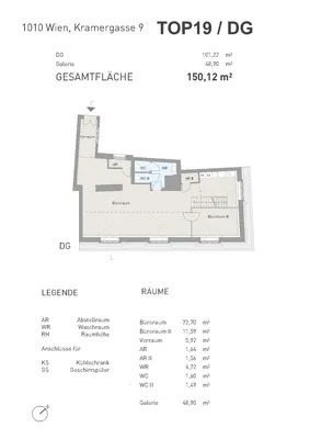 3-Zimmer-Gewerbeimmobilie mieten in Wien – 146 m², € 3.637 – Bild 17 von 21