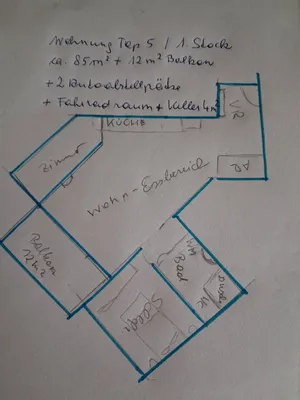 3-Zimmer-Wohnung mieten in Grieskirchen – 85 m², € 880 – Bild 1 von 3