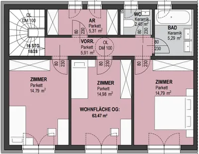 5-Zimmer-Haus kaufen in Hollabrunn – 133 m², € 279.000 – Bild 16 von 16