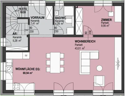 5-Zimmer-Haus kaufen in Hollabrunn – 133 m², € 279.000 – Bild 15 von 16