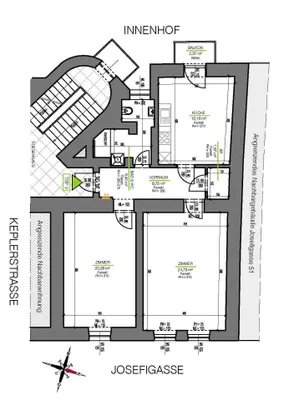 3-Zimmer-Wohnung mieten in Graz – 77,99 m², € 800 – Bild 2 von 7
