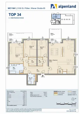 4-Zimmer-Wohnung mieten in Sankt Pölten – 140,24 m², € 2.076 – Bild 6 von 6