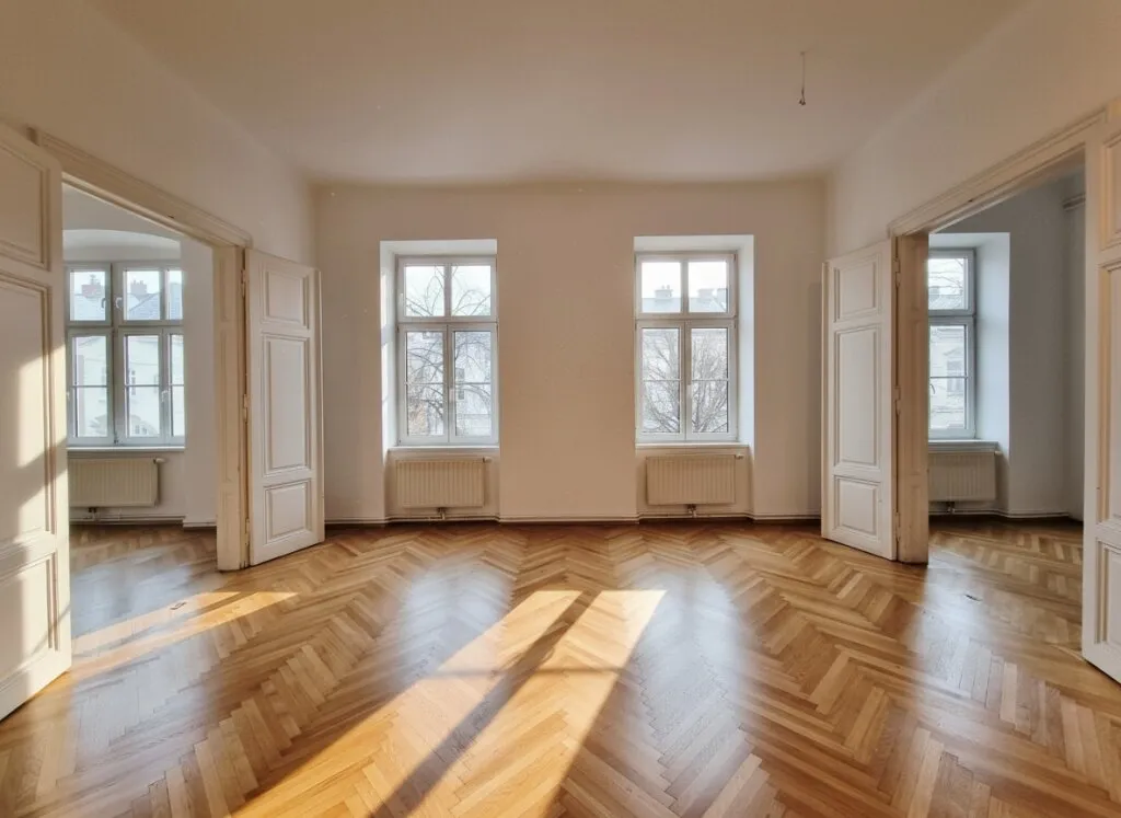 Donau-Uni & IMC Nähe: 146m² Stilaltbau mit Fischgrätparkett & Flügeltüren - Ansicht 3