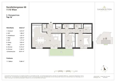 3-Zimmer-Wohnung kaufen in Wien – 85,5 m², € 699.000 – Bild 16 von 16