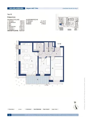 3-Zimmer-Wohnung mieten in Sankt Pölten Land – 76,7 m², € 937 – Bild 3 von 3