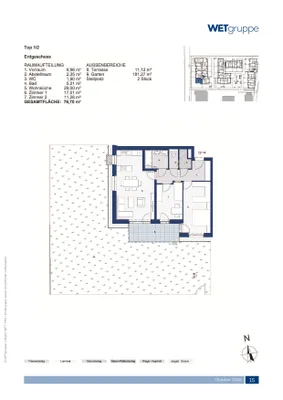 3-Zimmer-Wohnung mieten in Sankt Pölten Land – 76,7 m², € 937 – Bild 2 von 3