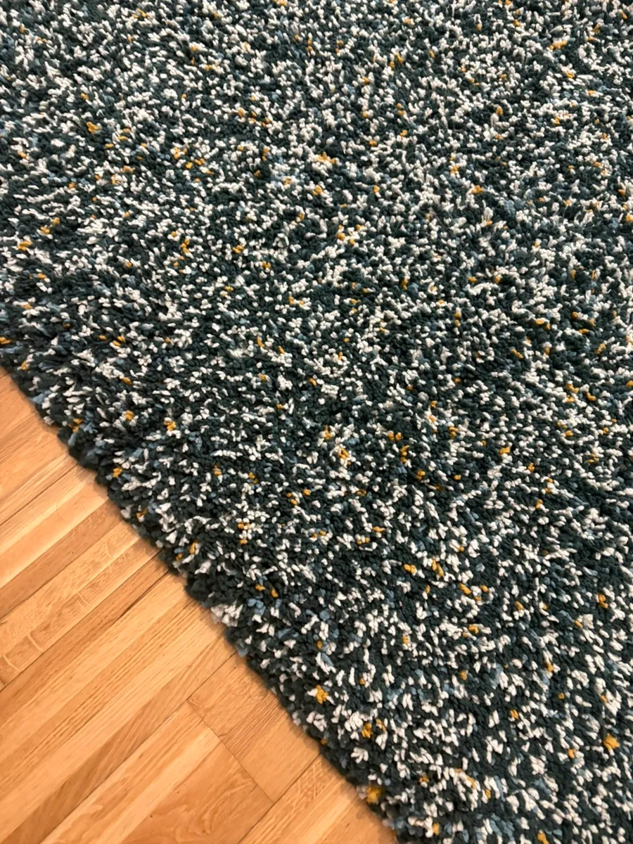 IKEA Teppich Langflor (ca. 180x130 cm) - Blau/ Grün/ Gelb - Sehr guter Zustand, € 35,- (1210 Wien)