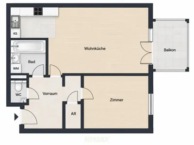 2-Zimmer-Wohnung mieten in Korneuburg – 52 m², € 829 – Bild 13 von 13