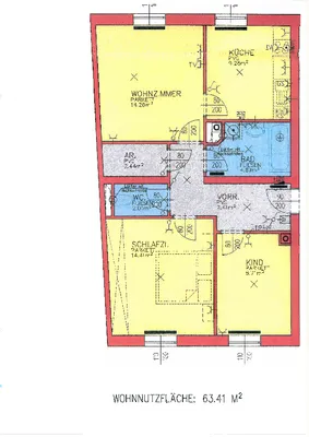 3-Zimmer-Wohnung mieten in Freistadt – 62,92 m², € 595 – Bild 3 von 3