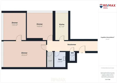3-Zimmer-Wohnung kaufen in Gänserndorf – 73 m², € 169.000 – Bild 12 von 12