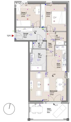 3-Zimmer-Wohnung kaufen in Wiener Neustadt – 77,48 m², € 250.695 – Bild 5 von 5