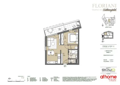 2-Zimmer-Wohnung kaufen in Tulln – 53,5 m², € 262.000 – Bild 28 von 28