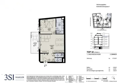 2-Zimmer-Wohnung kaufen in Wien – 57,52 m², € 798.000 – Bild 9 von 9