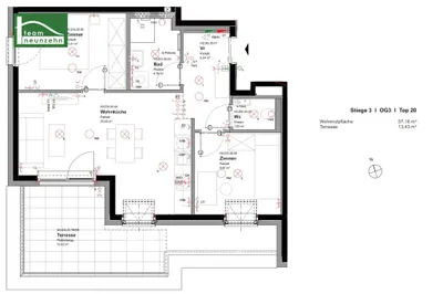 3-Zimmer-Wohnung mieten in Wien – 57,16 m², € 1.090 – Bild 17 von 17