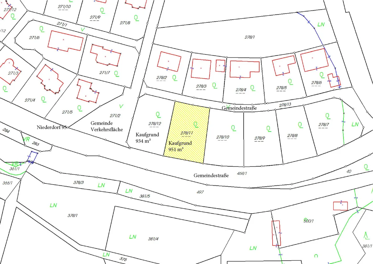 1885 m² großes Grundstück auch teilbar - Ansicht 2