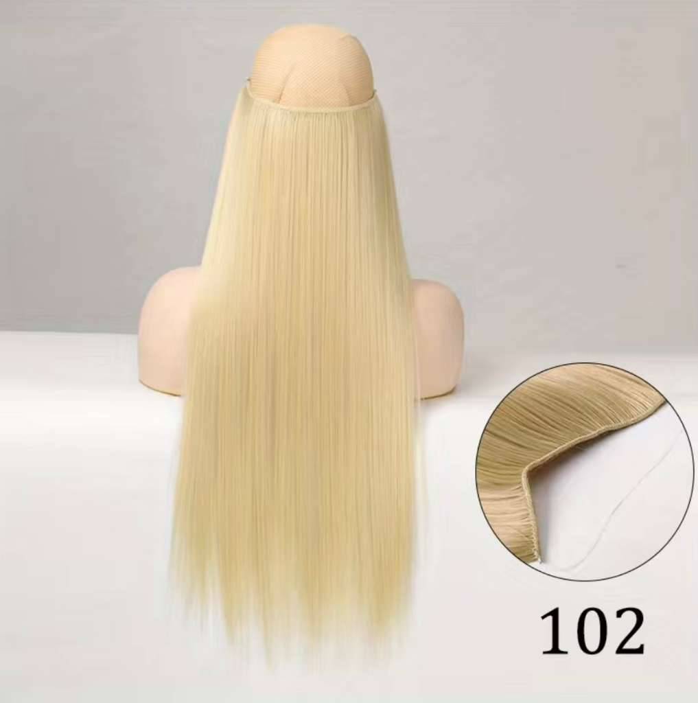 Knstliches Haarteil / Extensions / Halo - Haarteil / blond / Hellblond /  Synthetisches Haar / Kaufpreis: 35 / Neu + Originalverpackt,  10,- (1220  Wien) - willhaben