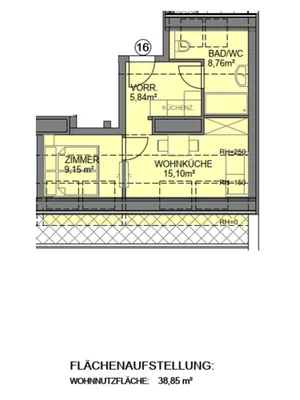 2-Zimmer-Wohnung kaufen in Wien – 38,85 m², € 225.000 – Bild 9 von 10
