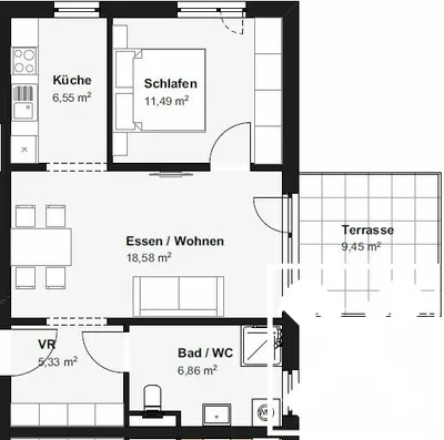 2-Zimmer-Wohnung kaufen in Perg – 48,81 m², € 202.532 – Bild 12 von 12