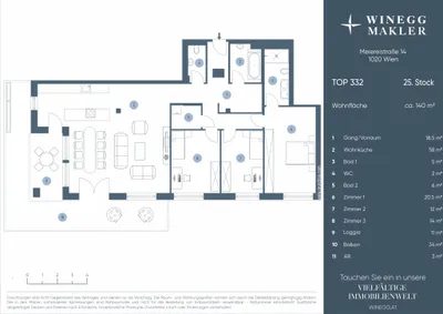 4-Zimmer-Wohnung kaufen in Wien – 140 m², € 2.690.000 – Bild 30 von 30