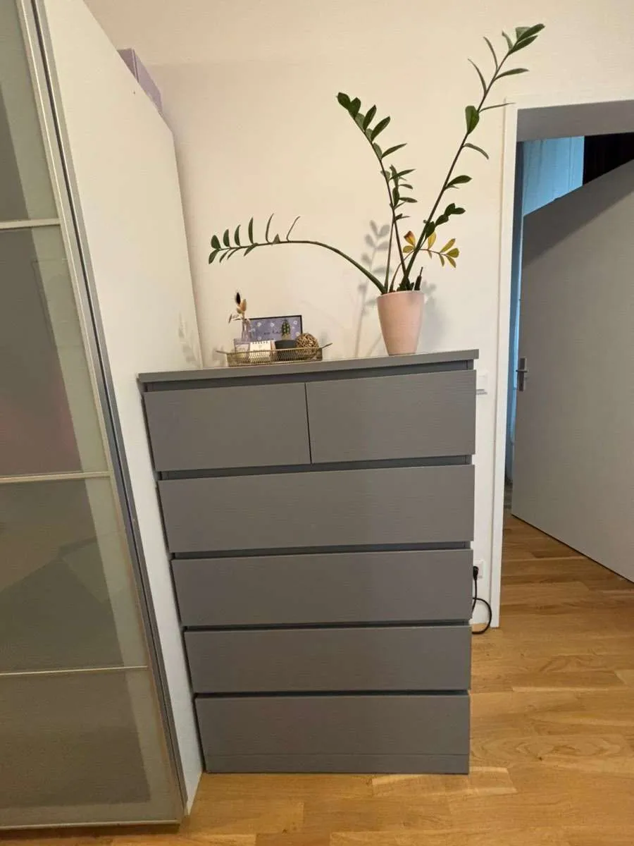 IKEA Malm Kommode Grau, 6 Laden, € 120,- (1150 Wien)