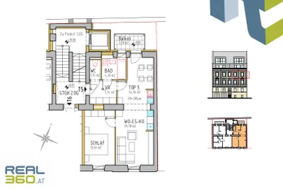 2-Zimmer-Wohnung kaufen in Linz – 53,14 m², € 334.680 – Bild 3 von 9