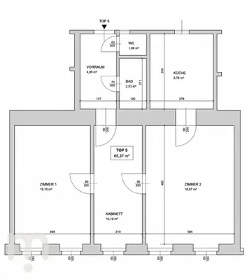 3-Zimmer-Wohnung kaufen in Wien – 65,37 m², € 299.000 – Bild 10 von 11