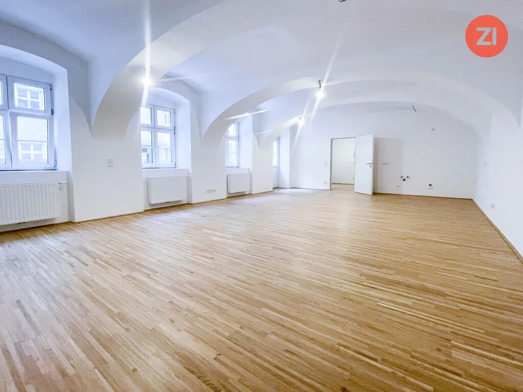 Generalsaniertes 1- Raum Büro mit Terrasse und Garten zum Innenhof im Linzer Zentrum - Ansicht 2