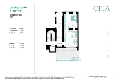 2-Zimmer-Wohnung kaufen in Wien – 45,46 m², € 340.000 – Bild 14 von 14