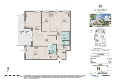 4-Zimmer-Wohnung mieten in Tulln – 107,24 m², € 1.535 – Bild 14 von 14