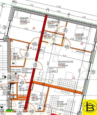 3-Zimmer-Wohnung mieten in Sankt Pölten – 74,88 m², € 990 – Bild 21 von 21