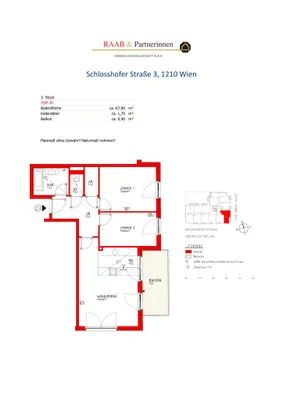 3-Zimmer-Wohnung mieten in Wien – 67,92 m², € 1.416 – Bild 14 von 14