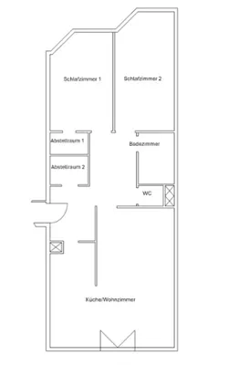 U1-NÄHE, DANHAUSERGASSE, 85 m2 Neubau, 2 Zimmer, Wohnküche, 2er-WG-geeignet, Wannenbad, Parketten, 2. Liftstock – Bild 3