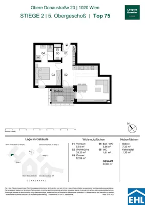 Immobilie kaufen in Wien – 53,8 m², € 546.000 – Bild 31 von 31