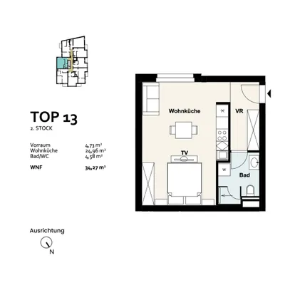 1-Zimmer-Wohnung kaufen in Wien – 34,27 m², € 217.521 – Bild 7 von 7