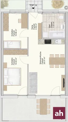 3-Zimmer-Wohnung kaufen in Dornbirn – 63 m², € 298.000 – Bild 12 von 12