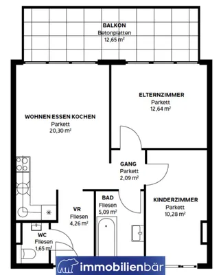 3-Zimmer-Wohnung kaufen in Linz – 56,31 m², € 279.000 – Bild 19 von 19